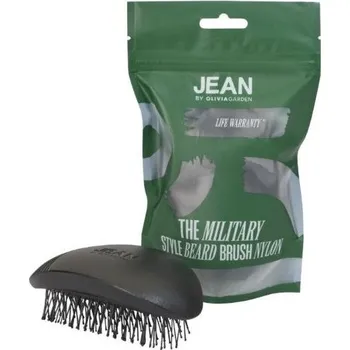 kartáč na vlasy JEAN by Olivia Garden THE MILITARY HAIR & BEARD NYLON BRUSH Kartáč na vlasy a vousy