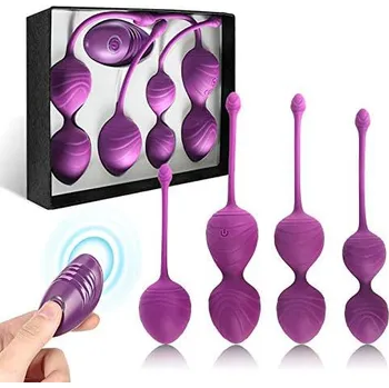 SuperLove Perfect Kegel Balls Training Medical Silicone Kit Purple
