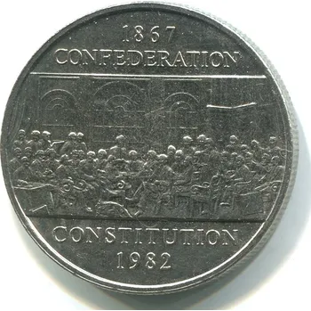 KANADA. 1 dollar 1982. Confederation.