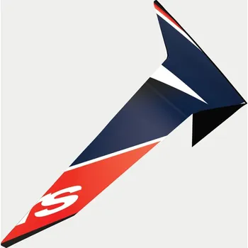 Příslušenství k helmě na motorku aerodynamický spoiler pro přilby SUPERTECH R10 TEAM standardní profil, ALPINESTARS (černá/červená/modrá/bílá)