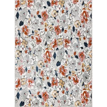 Koberec Kusový koberec Botanic 65239 flowers grey – na ven i na doma, Varianta 117x170
