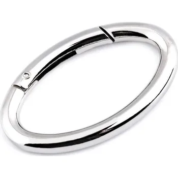 Pro Háčkování Karabina elipsa 20x38 mm nikl