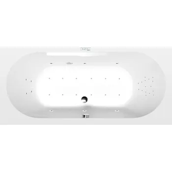 Vana LEVANA hydromasážní vana, 170x80x39cm,Highline Hydro-Air, chrom