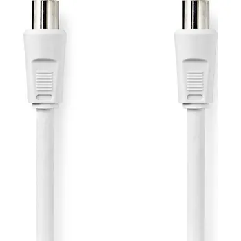 Anténní kabel Nedis anténní kabel 90 dB zástrčka Coax - zástrčka Coax, 3 m, bílá (CSGL40200WT30)