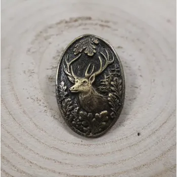 Odznak - jelen zlatý (Myslivecká ozdoba)