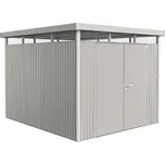 Domek na nářadí Biohort HIGHLINE H3, stříbrná, dvoukřídlé dveře BH83049
