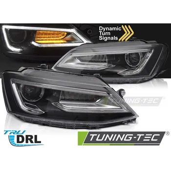 Přední světlomet Přední světla TUBE BLACK pro VW JETTA VI 11-18