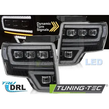 Přední světlomet FORD F150 MK12 08-14 FULL LED ČERNÉ DRL SEQ
