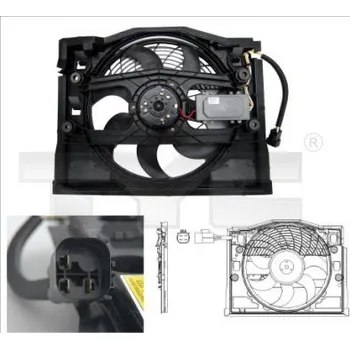 Chladič motoru Větrák, chlazení motoru TYC 803-0007