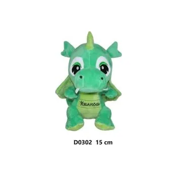 plyšák Smok "Kraków" jasny zielony 15cm