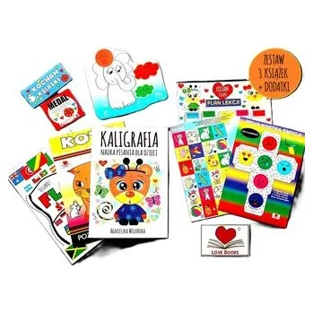 První čtění Rozwój przez zabawę. Zestaw 3 książek z dodatkami - Agnieszka Wileńska