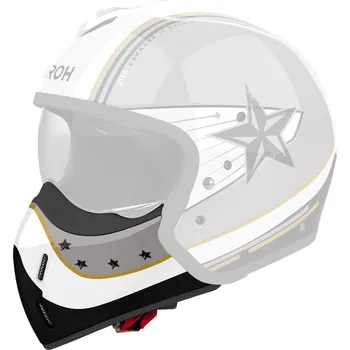Příslušenství k helmě na motorku bradový chránič pro přilbu J110, AIROH (Command - zlatý lesklý)