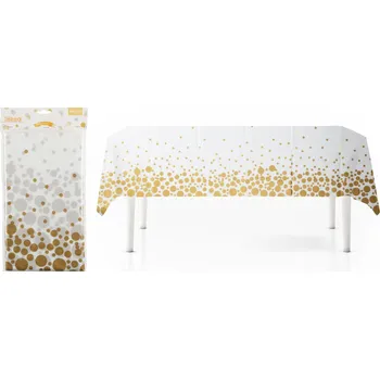 Jednorázový ubrus ubrus 130x220cm flanel BÍ/ZLA