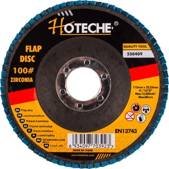 Brusný kotouč Hoteche Lamelový brusný kotouč 115 mm, P100 - HT550409