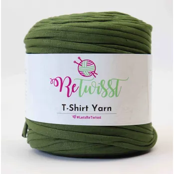 Příze špagáty ReTwisst olivově zelené