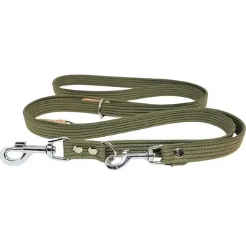 Vodítko pro psa Bavlněné přepínací vodítko zelené - 2,5 X 230 CM (Přepínací vodítko)