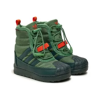 Dětská móda adidas Kozačky Superstar 360 2.0 ID4051 Zelená 19
