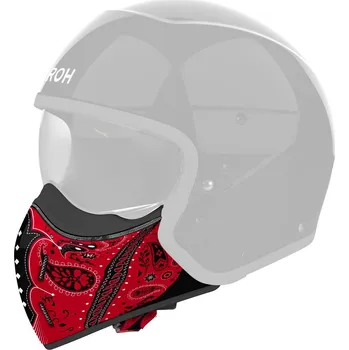 Příslušenství k helmě na motorku bradový chránič pro přilbu J110, AIROH (Paesly - červený lesklý)