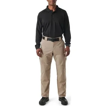 Pánské tričko Tričko s dlouhým rukávem Performance Polo, 5.11, Černé, XL