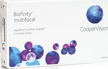 Měsíční kontaktní čočky Biofinity Multifocal (3 čočky) Biofinity