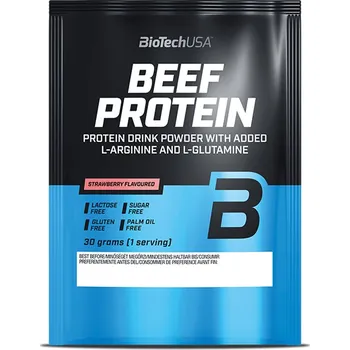 Protein BioTech Beef Protein 30 g Příchuť: jahoda