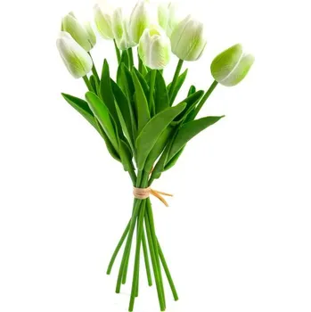 umělá květina Svazek tulipánů světle zelená