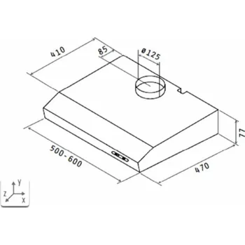 Masážní přístroj Respecta DH 640 IXL, digestoř