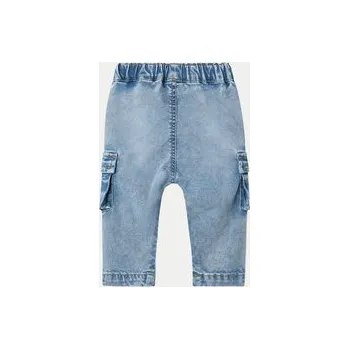 Dívčí oblečení NAME IT Jeansy 13238068 Modrá Baggy Fit 68