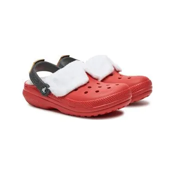 Pánské pantofle Nazouváky Crocs Classic Lined Santa Clog 210933 Červená 37_38