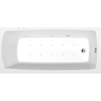 Vana LILY hydromasážní vana, 150x70x39cm, Active Hydro-Air, chrom