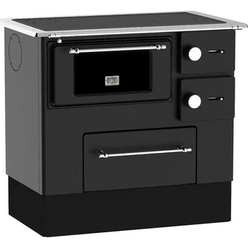 Sporák na tuhá paliva Sporák na tuhá paliva AlfaPlam REGULAR 46 ELEGANT černý - levý