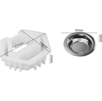 PourArt Silikonová forma JA133 Stojan na svíčku 217x176mm