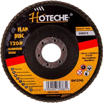 Brusný kotouč Hoteche Lamelový brusný kotouč 125 mm, P120 - HT550315