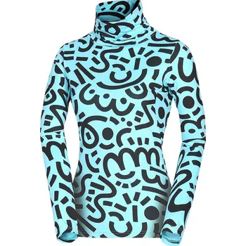 Dámské tričko Northfinder Dámské tričko na skialp s&nbsp;výšším límcem KRALOVA, modrá, XS