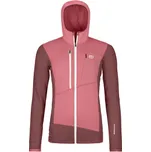 Ortovox Fleece Grid Hoody W mountain rose L; Červená mikina + DÁREK DLE VÝBĚRU!