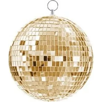 Party dekorace PartyDeco Závěsná disco koule zlatá 20 cm