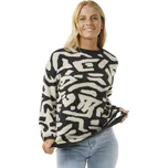 RIP CURL svetr - The Search Jaquard Crew Black/White (431) velikost: L