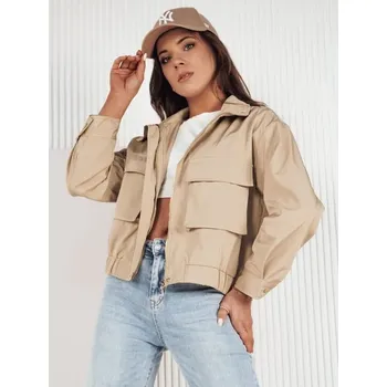 Dstreet Dámská přechodná tmavě béžová bunda Istan