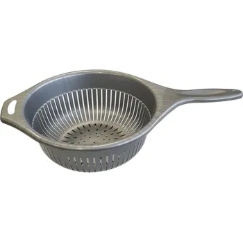 Cedník a síto Cedník s rukojetí plast 40x23x10 cm stříbrný