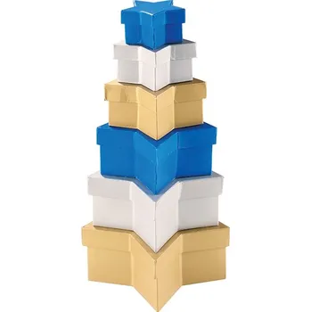 Folia - Max Bringmann Dárkové krabičky HVĚZDA - 6 ks