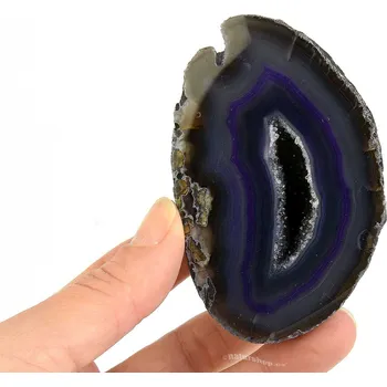 Sběratelství Geoda s dutinou z fialového achátu 198g (Brazílie)