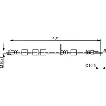 Brzdová hadice Brzdová hadice BOSCH 1 987 481 700