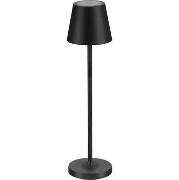 Lampička Antracitově šedá kovová nabíjecí stolní LED lampa Nova Luce Petit