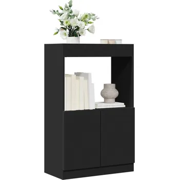 Příborník do zásuvky vidaXL Skříň highboard černá 63 x 33 x 100 cm kompozitní dřevo