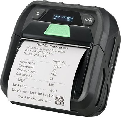 RE310 Mobilní tiskárna čárových kódů, 203 dpi, 4 ips, LCD, USB, BT, WiFi
