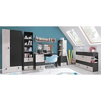 Dětský pokoj Meblar Dětský pokoj Planet 6 Vyber provedení: černá + dub + béžová