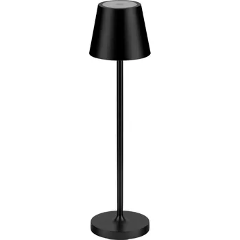 Lampička Černá kovová nabíjecí stolní LED lampa Nova Luce Petit