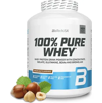 Protein BioTech 100% Pure Whey 2270 g Příchuť: Oříšek