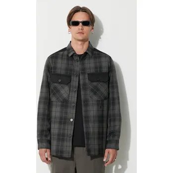 Bunda Neil Barett LOOSE BICOLOR FLAP POCKET PADDED, XL, šedá, 90Y