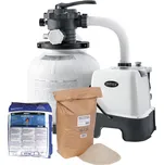 Intex 26676 Písková filtrace Krystal Clear 6 m³/h se solinátorem QX2100, filtračním pískem 25 kg a bazénovou solí 25 kg